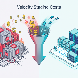 You don't need EKS with Fargate for your staging environment.
