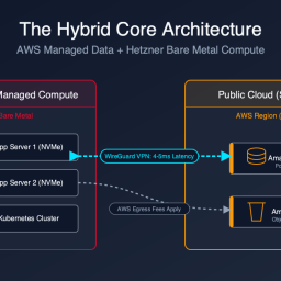 Hybrid Core Architecture: AWS Data + Hetzner Bare Metal Compute